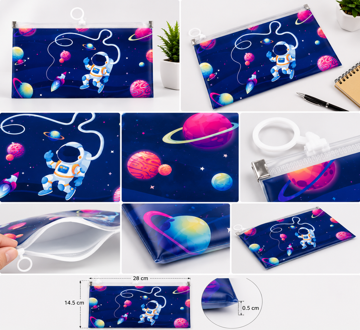 SPACE EXPLORER ZIP POUCH