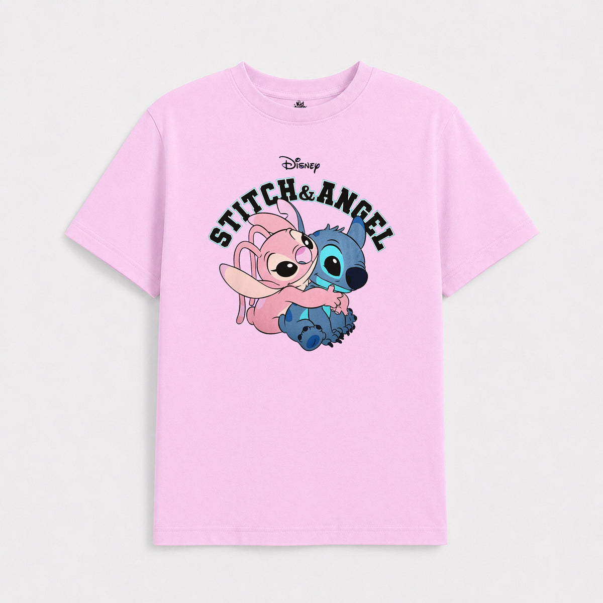 Stitch & Angel Tee (Pink)