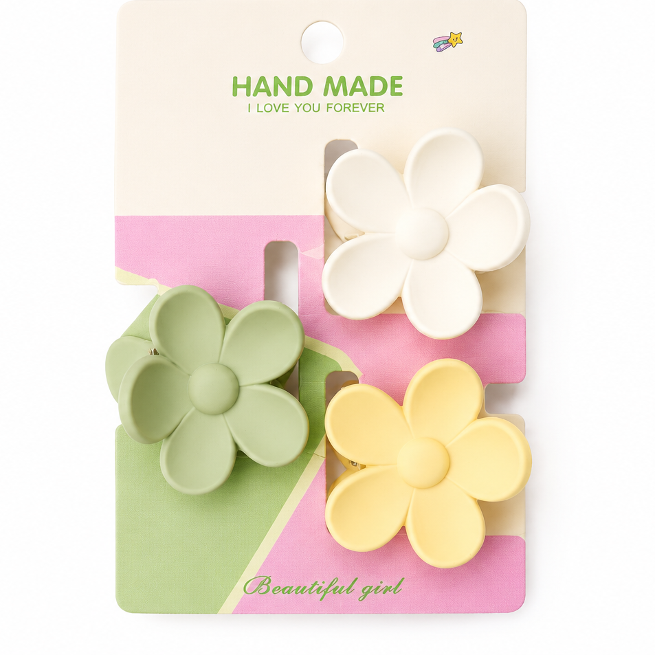 Daisy Days Hair Claw Set