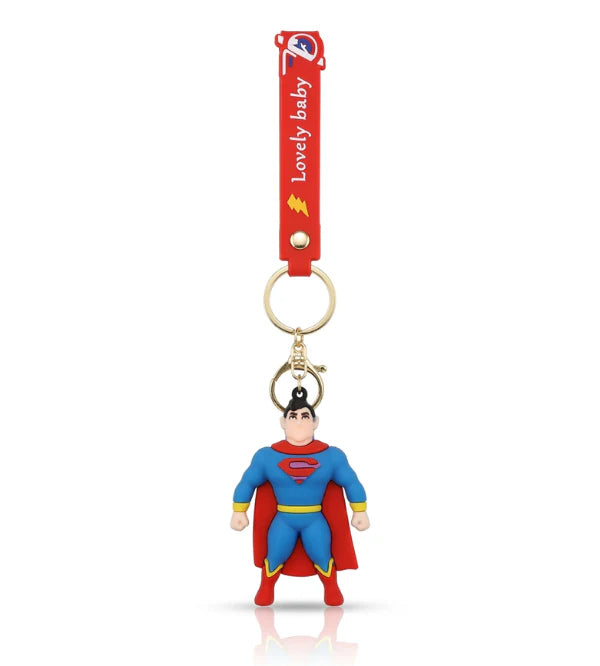 Superman PVC Keychain & Bag Charm for Kids
