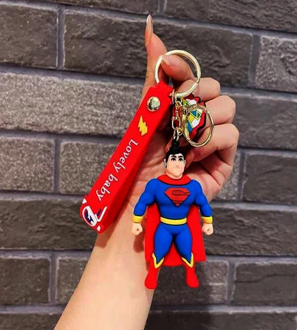 Superman PVC Keychain & Bag Charm for Kids