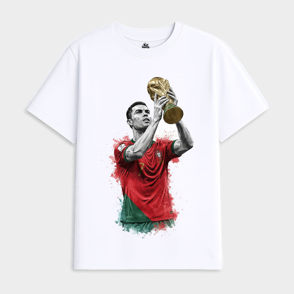 Ronaldo Holding Trophy (white)