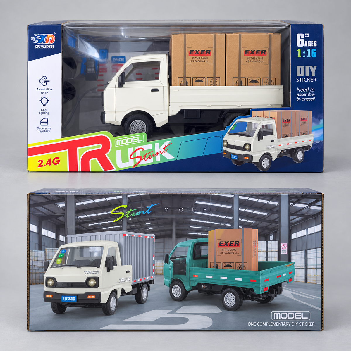Scale 2.4G Remote Control Cargo Truck