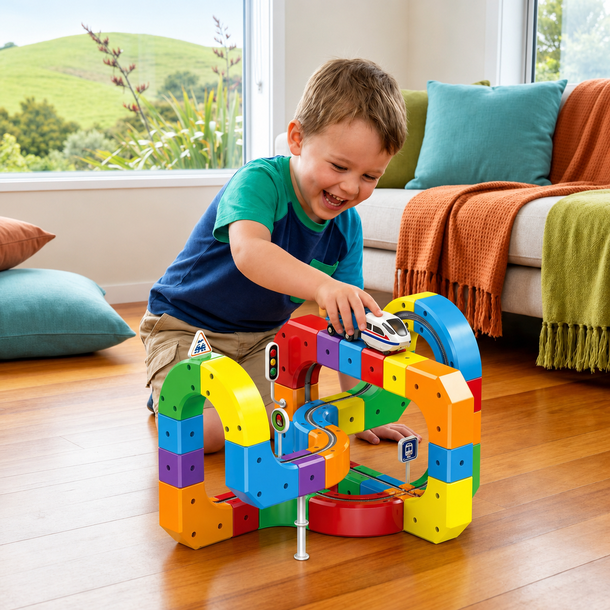 DIY TRAIN CUBE TRACK - 51 PCS