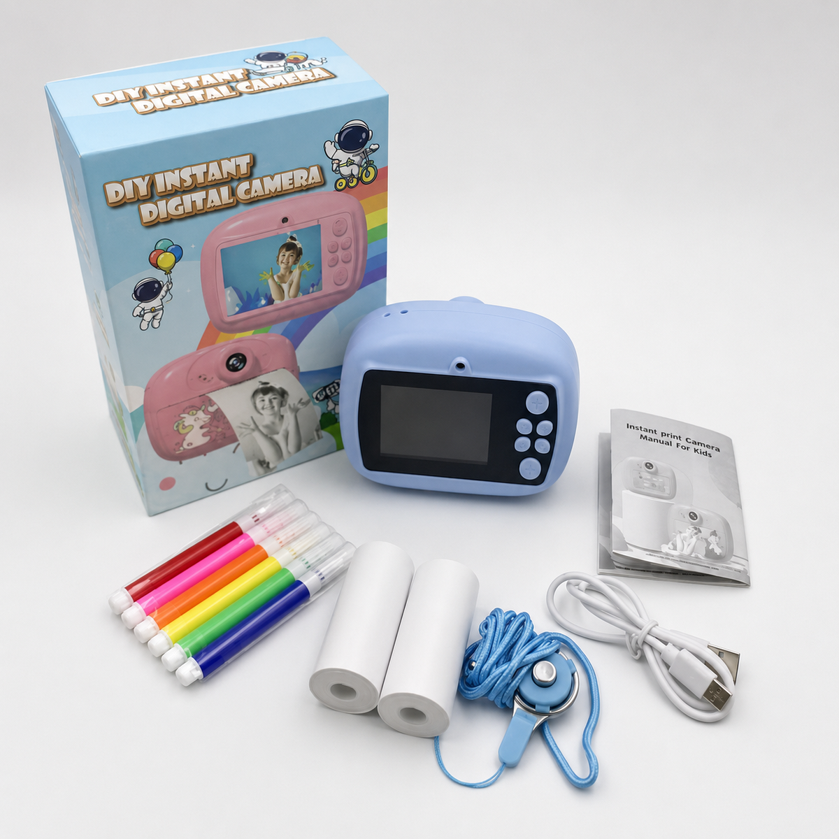 DIY INSTANT KIDS CAMERA - BLUE