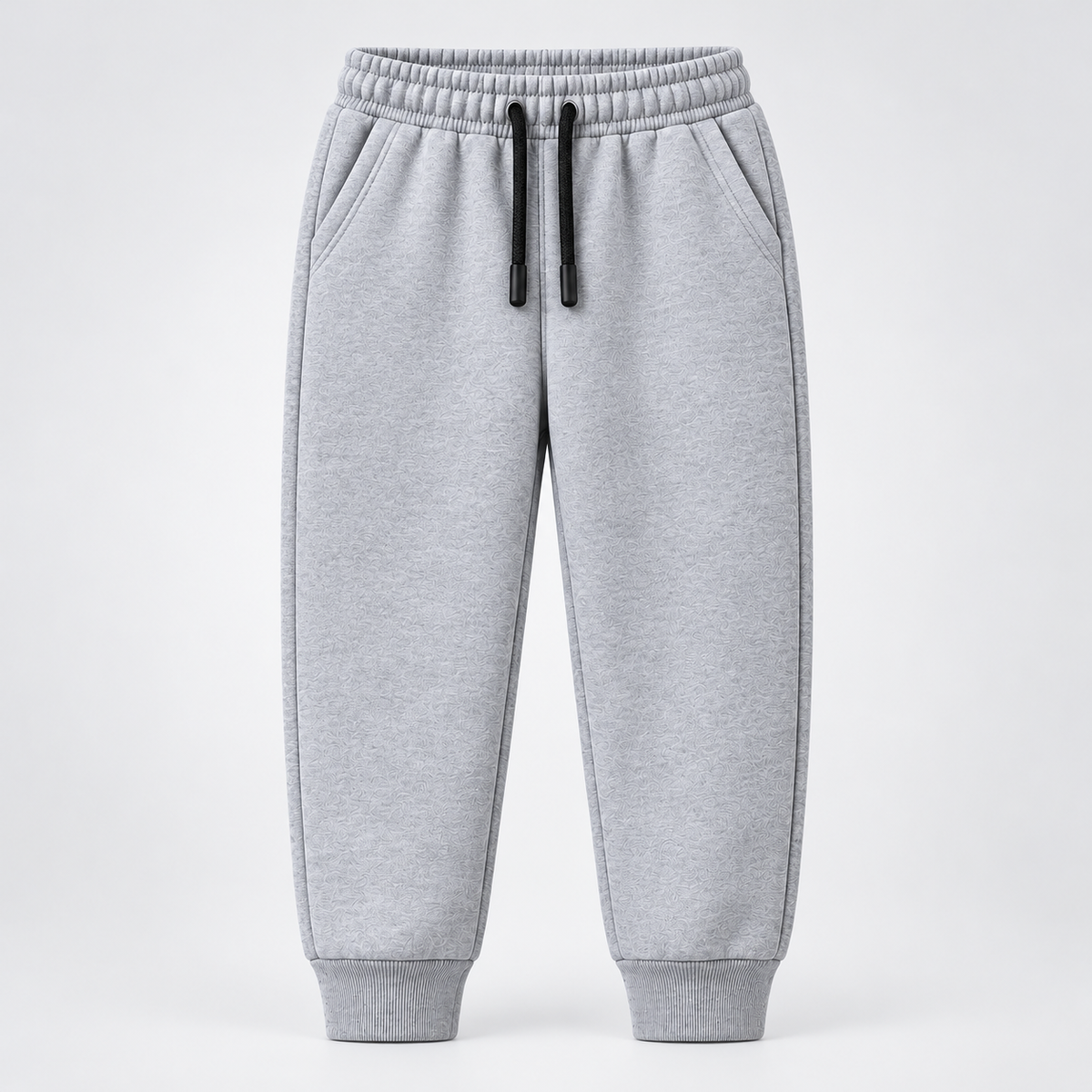 Kidaura Essential Textured Hoodie Tracksuit – Light Grey