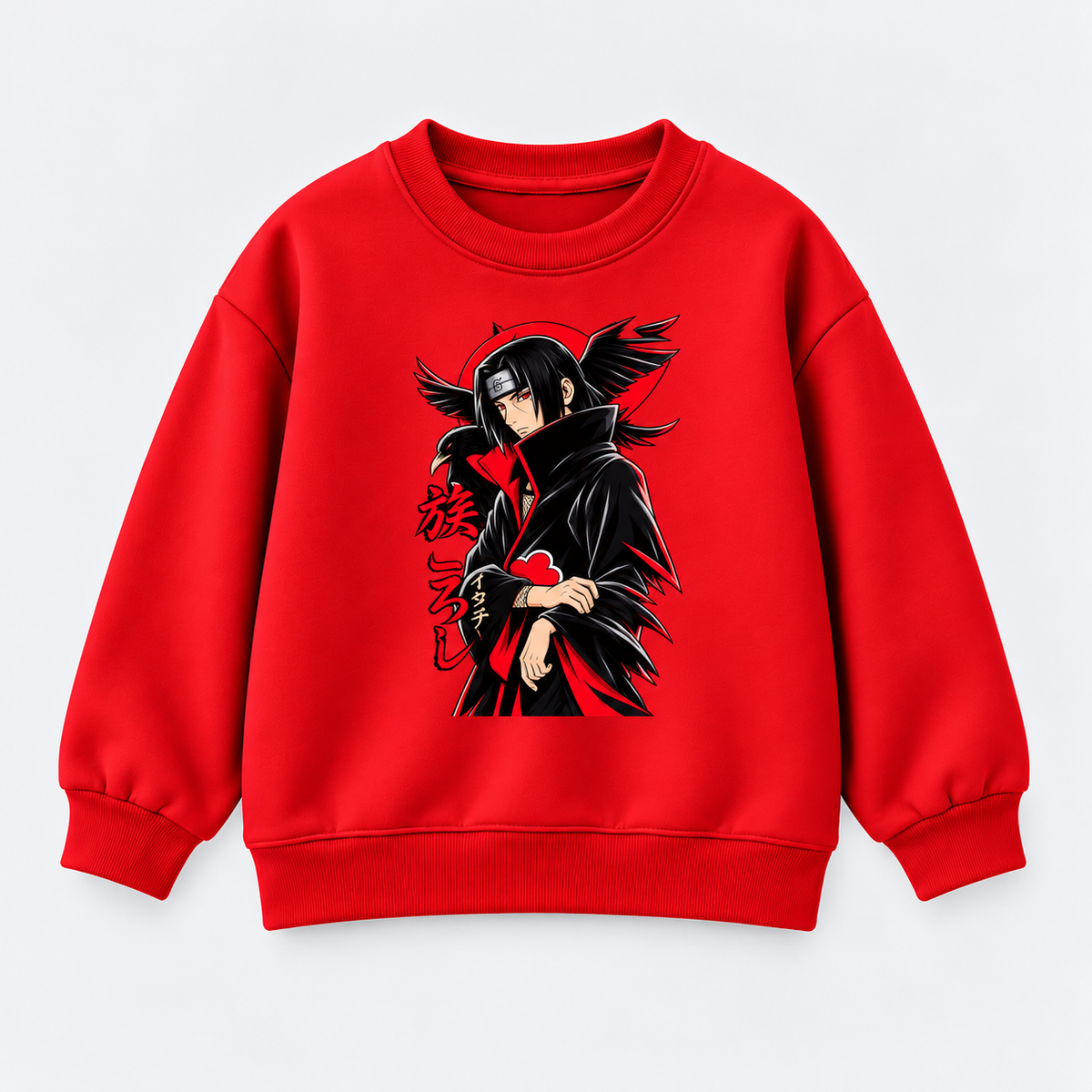 Itachi Anime Graphic Tracksuit – Red & Black