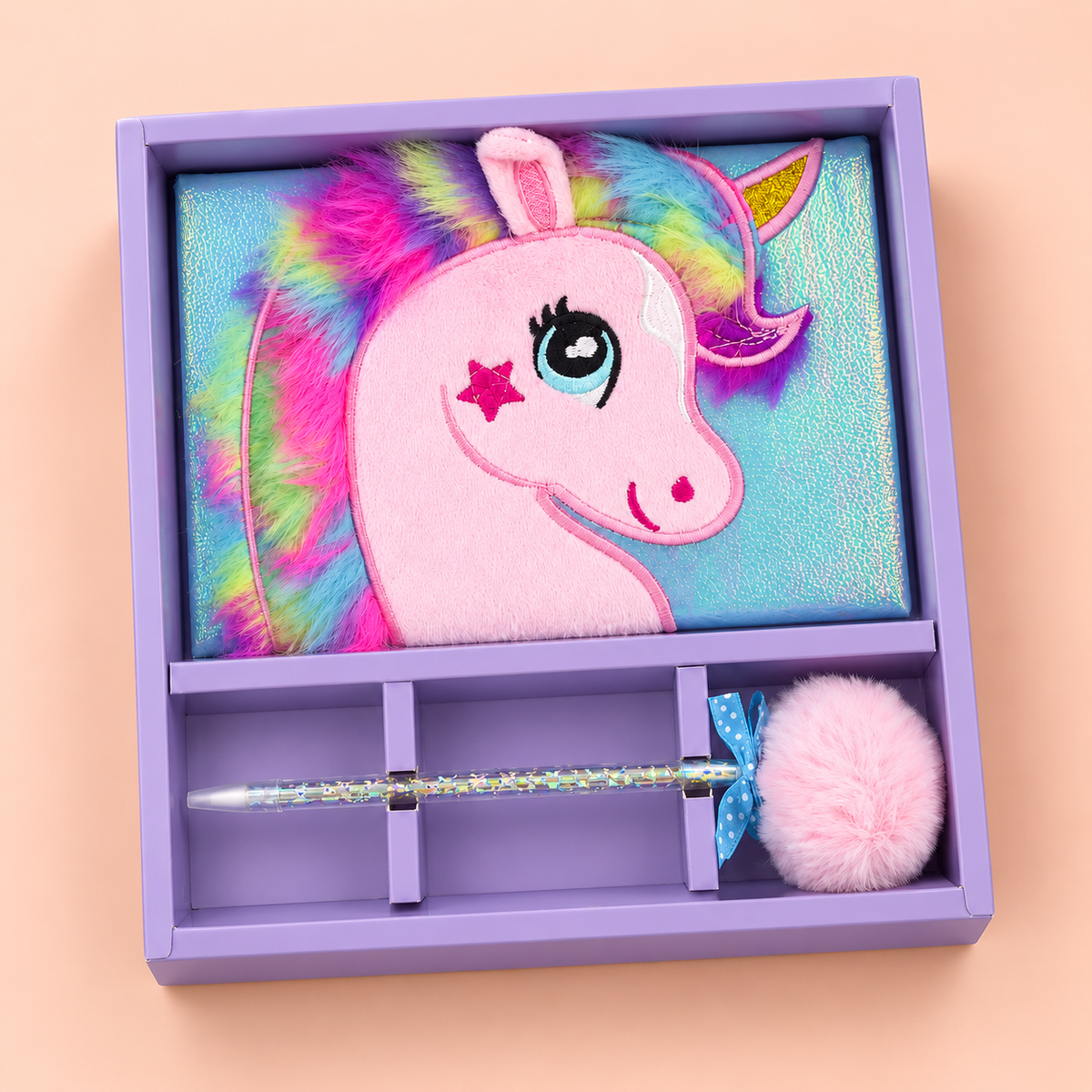 Fluffy Unicorn Diary Gift Box
