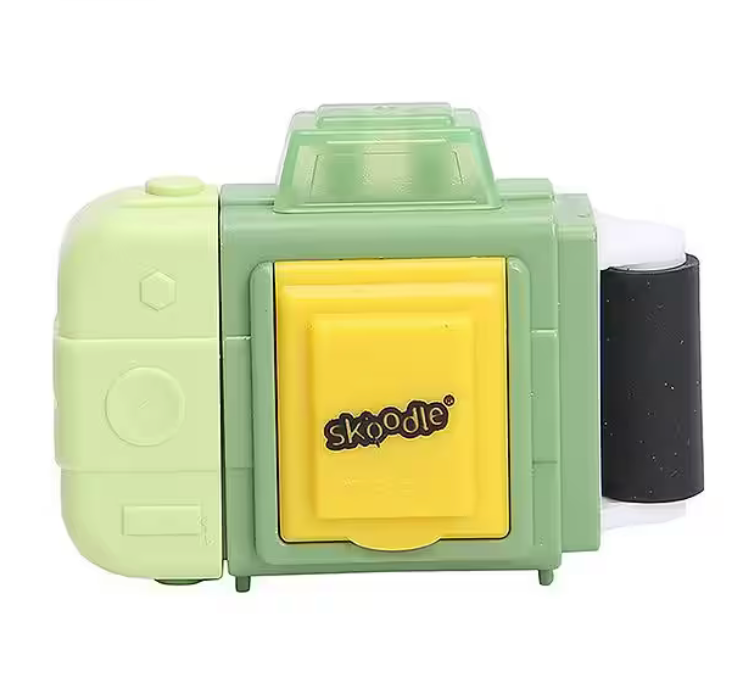 Cute Camera-Shaped Manual Pencil Sharpener and eraser