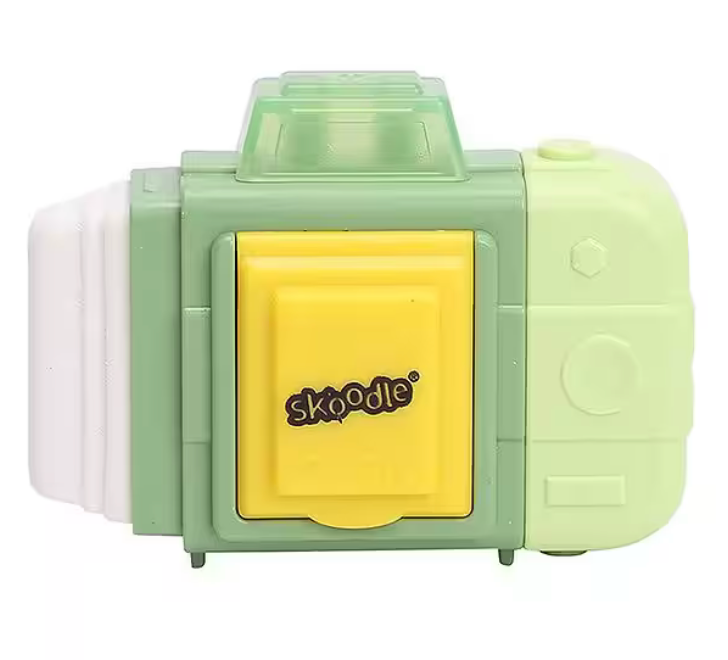 Cute Camera-Shaped Manual Pencil Sharpener and eraser