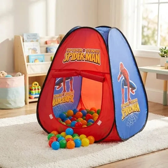 Spiderman Play Tent House With 50 Soft Balls