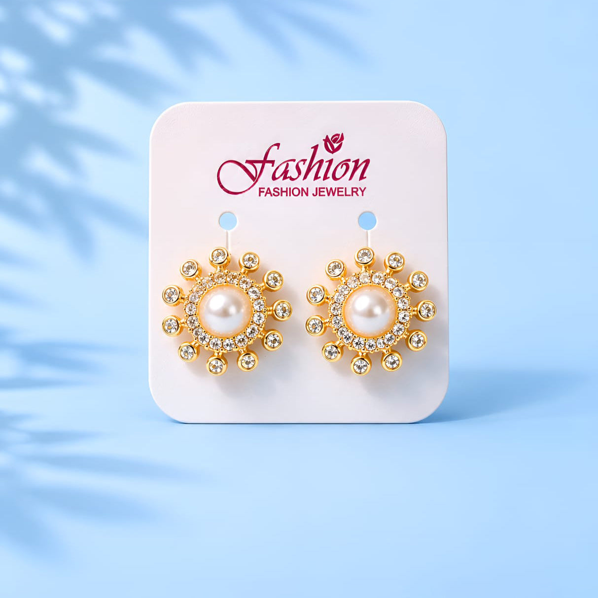 Party Wear Golden Earrings