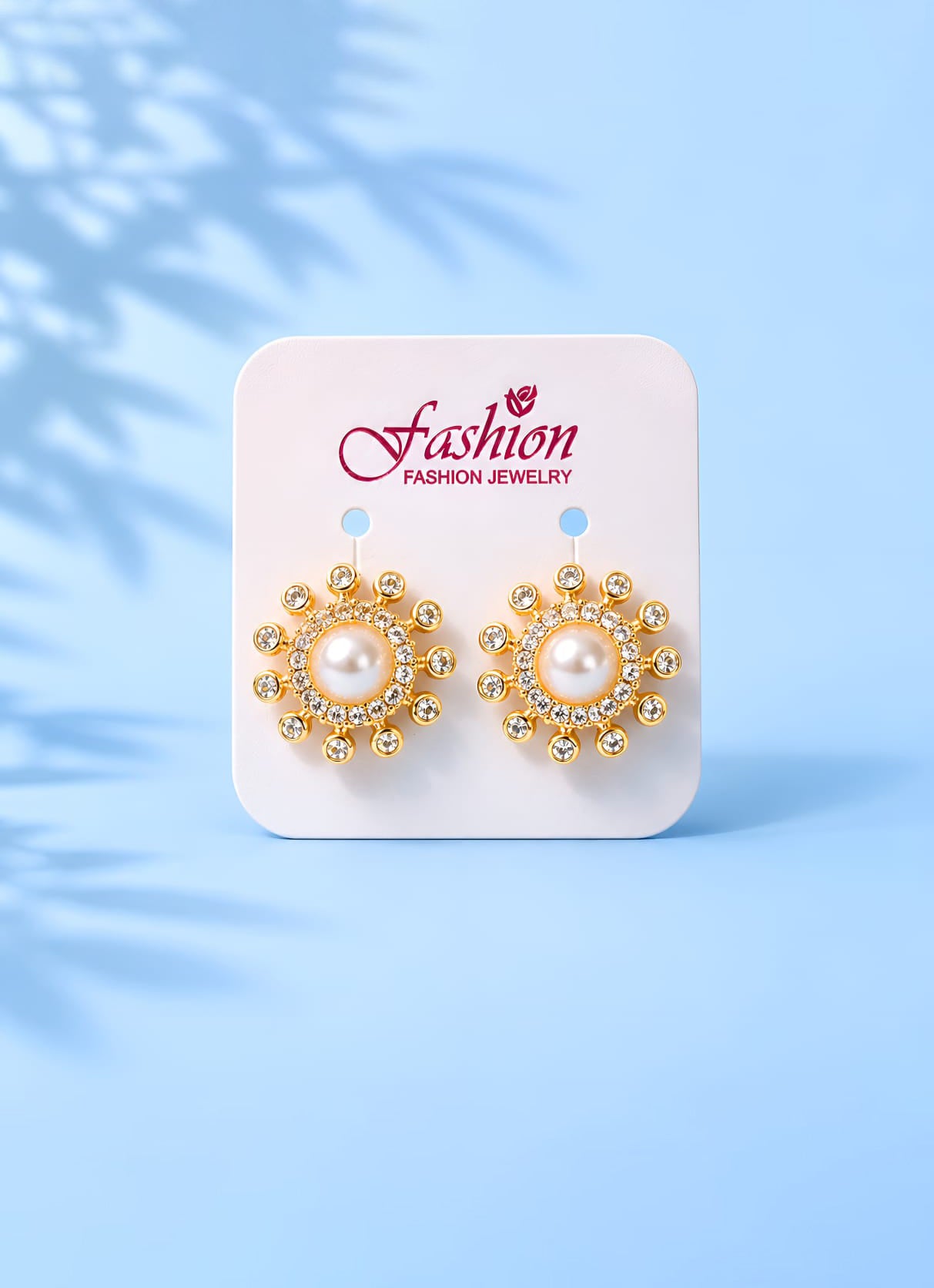 Party Wear Golden Earrings