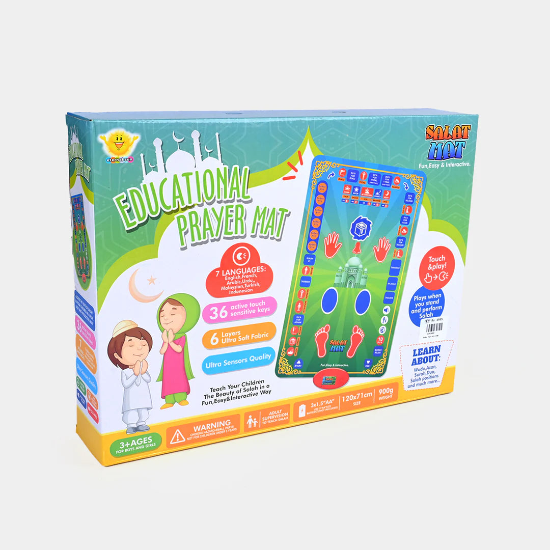 Educational Prayer Mat With 36 Keys & 7 Languages