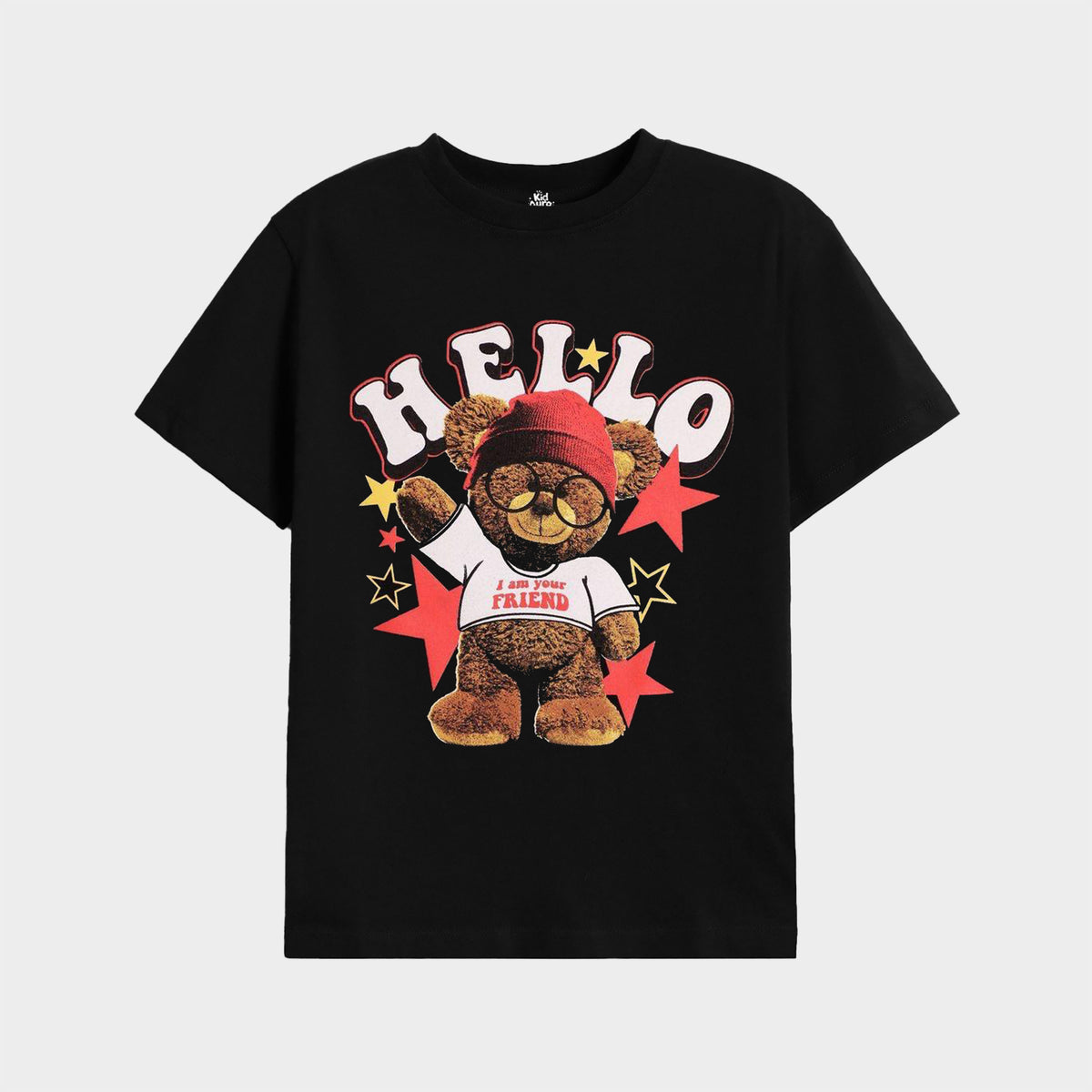 Hello Teddy Bear (black)