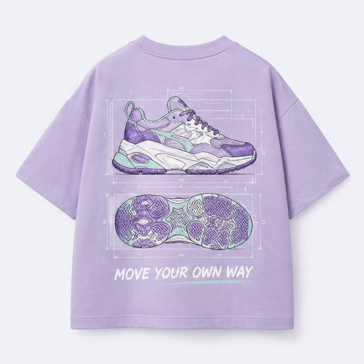 SNEAKER TEE -  OVERSIDED