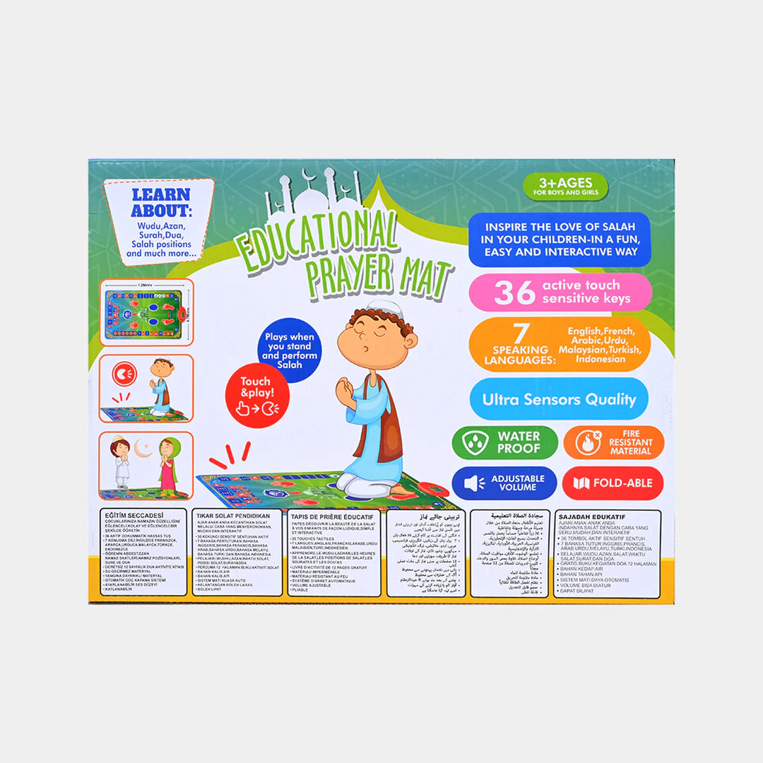 Educational Prayer Mat With 36 Keys & 7 Languages