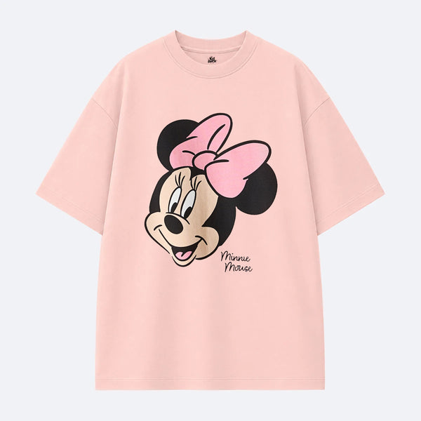 MINNIE MOUSE PINK BOW OVERSIZED T-SHIRT