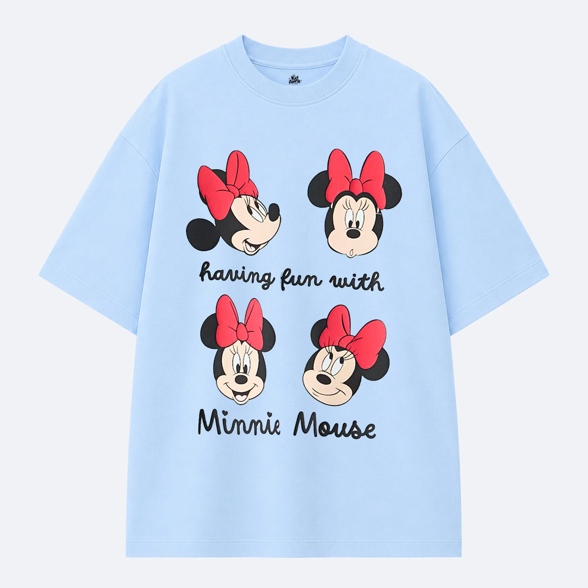 MINNIE MOUSE FUN FACES OVERSIZED T-SHIRT