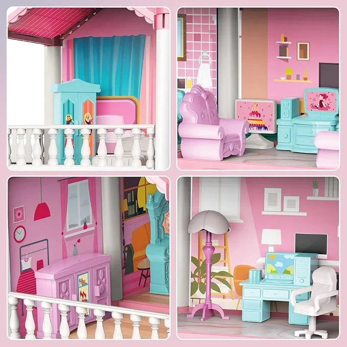 DIY VILLA DOLL HOUSE PLAYSET