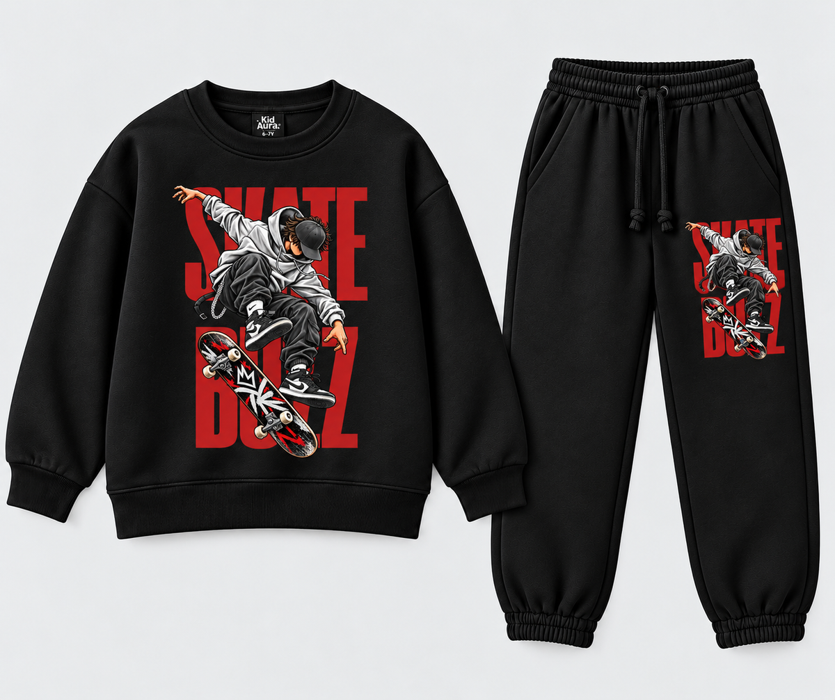 Skate Boyz Streetwear Tracksuit – Black