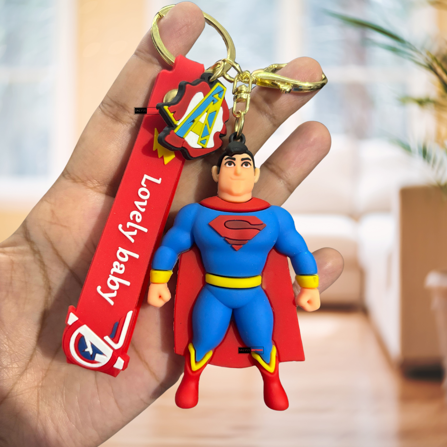 Superman PVC Keychain & Bag Charm for Kids