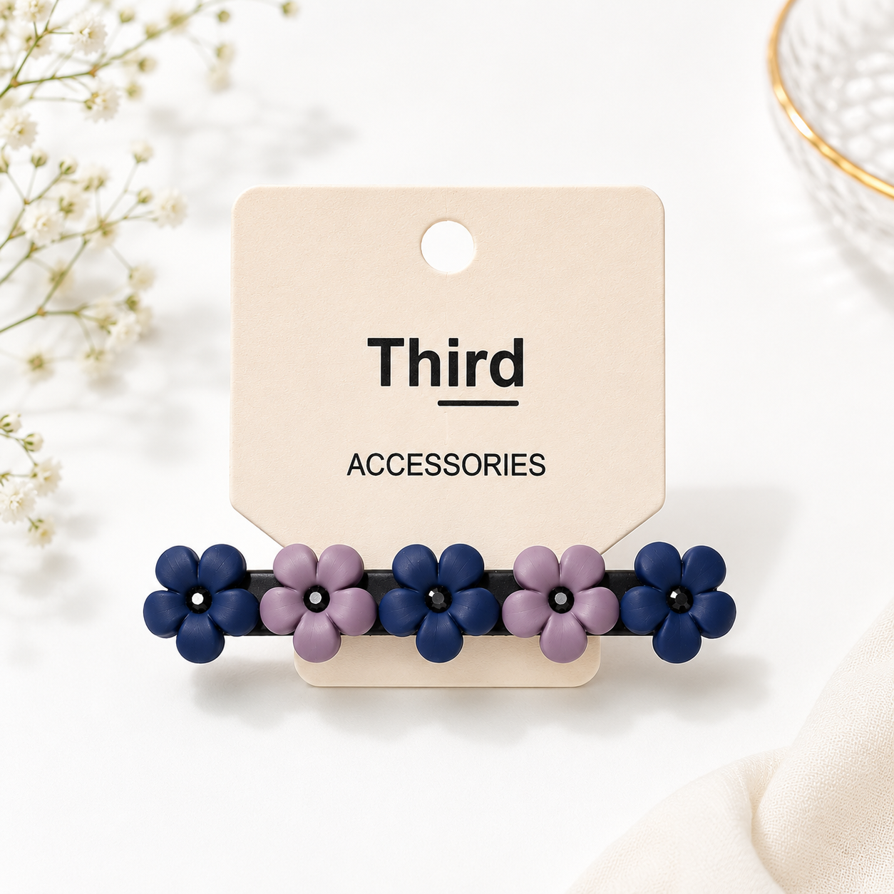 Matte Flower Hair Clip