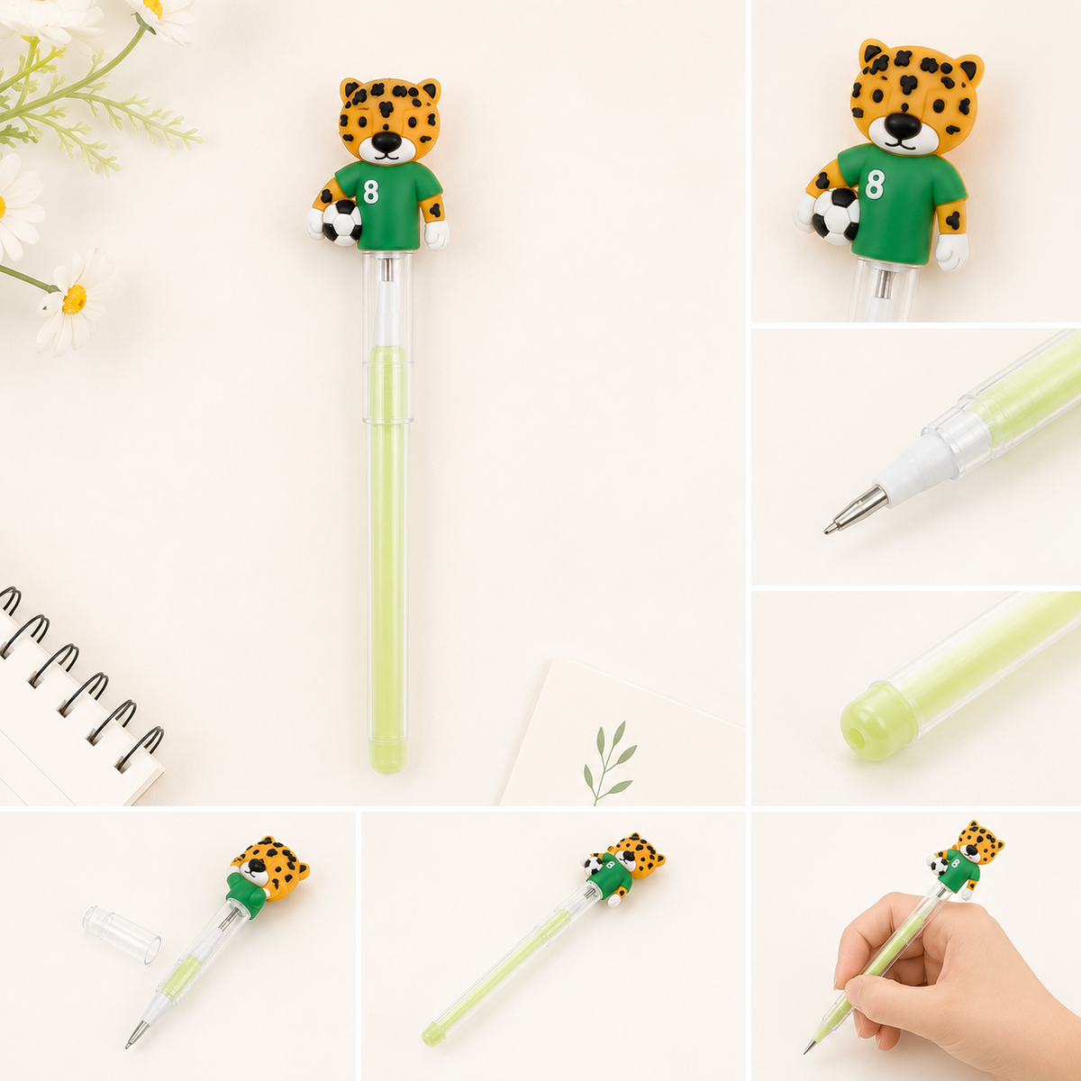 LEOPARD FOOTBALL TIP CHANGING PENCIL