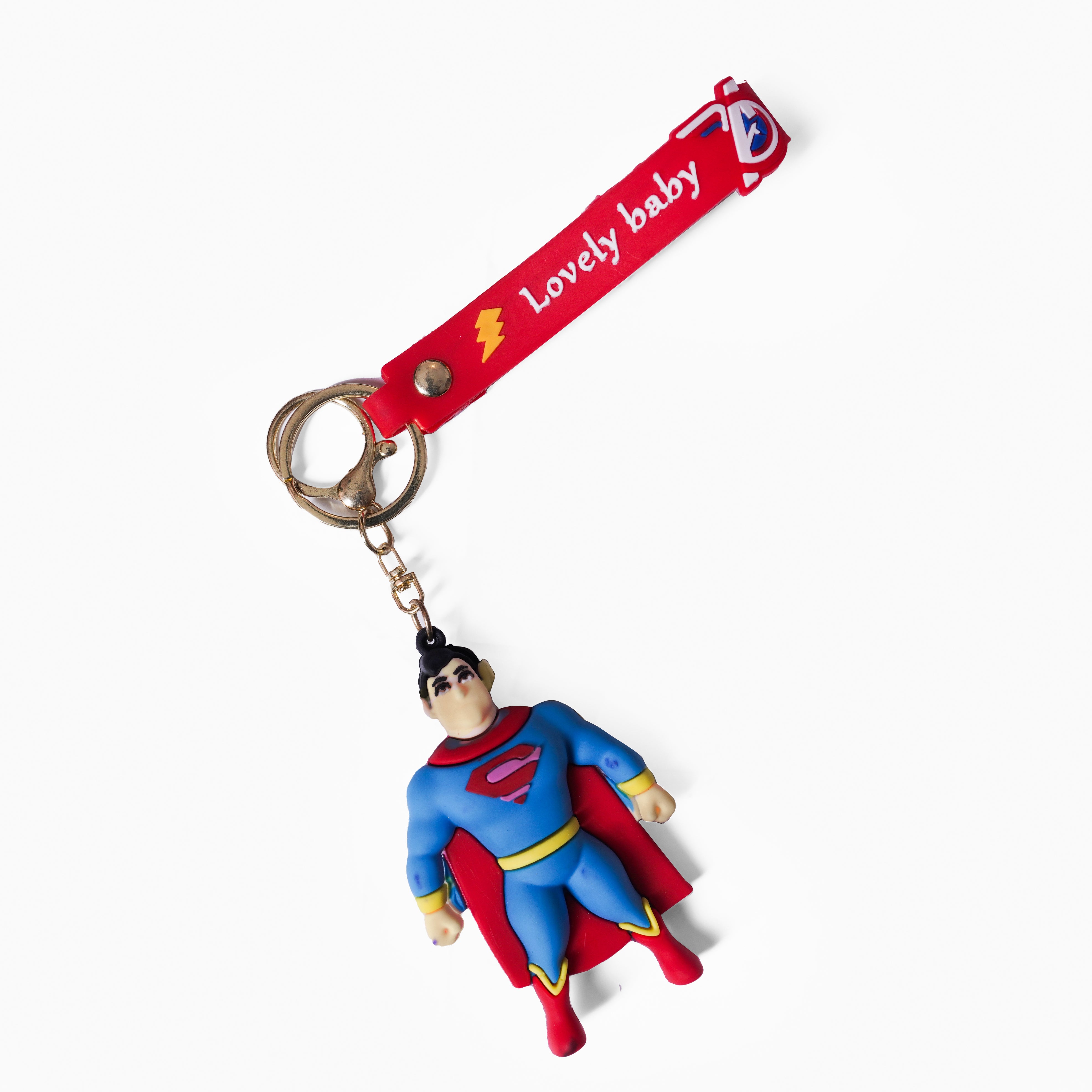 Superman PVC Keychain & Bag Charm for Kids