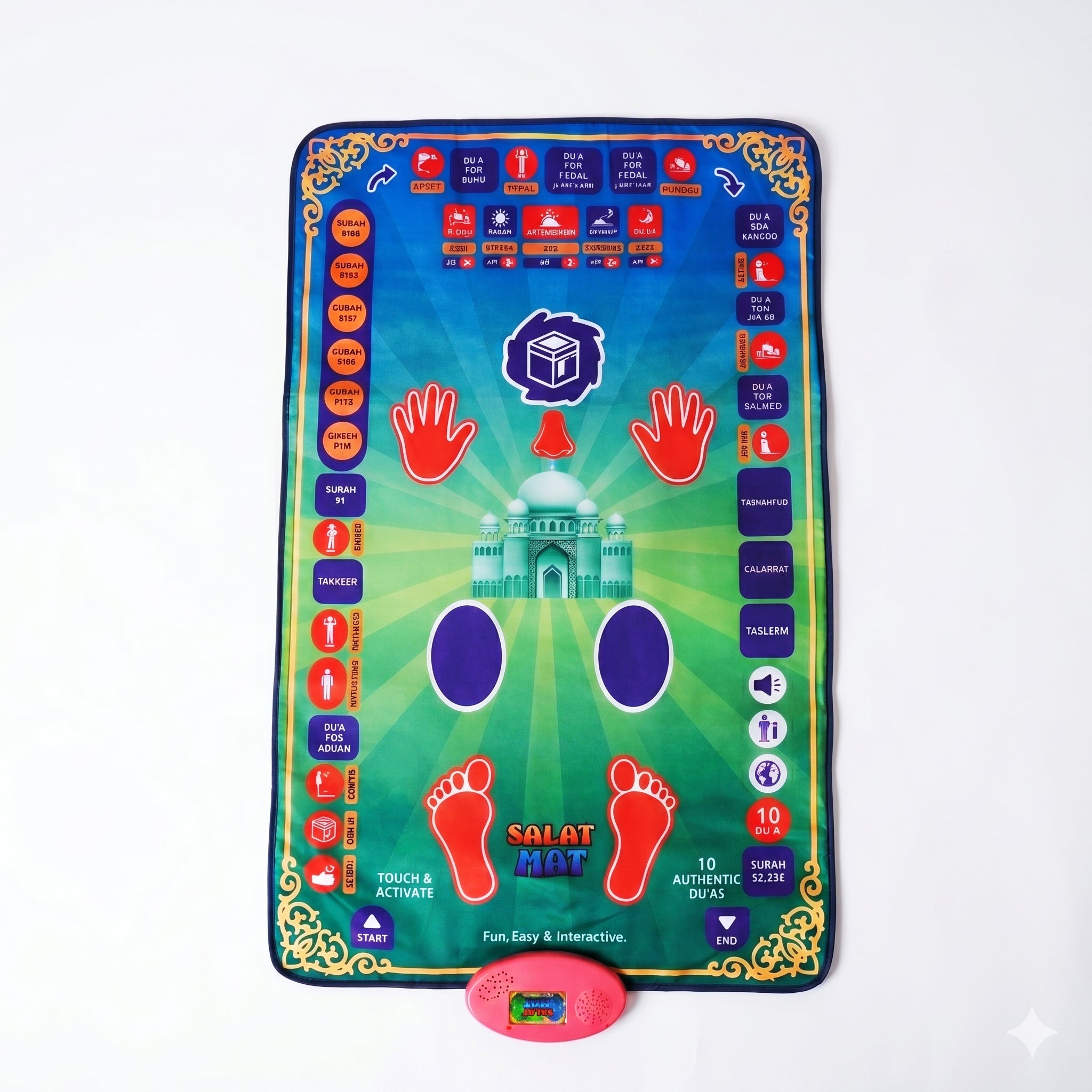 Educational Prayer Mat With 36 Keys & 7 Languages