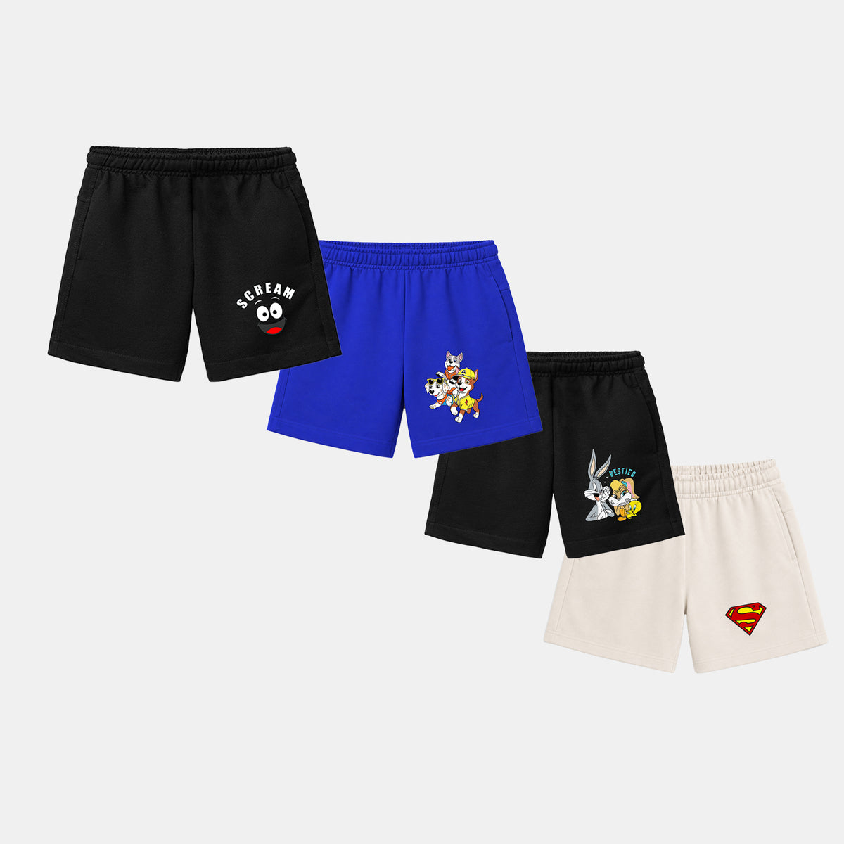 4 Shorts Set