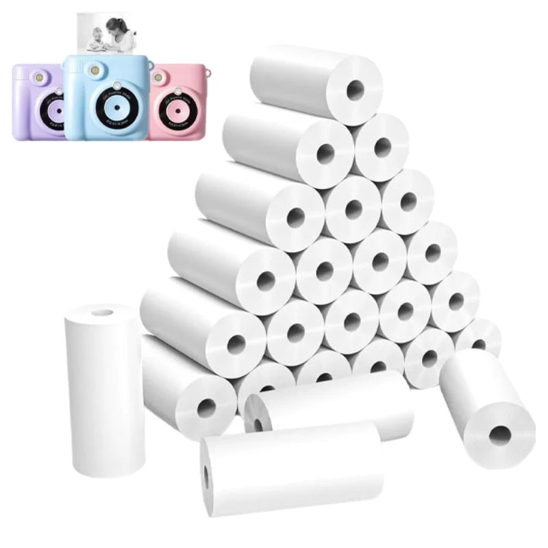Premium Thermal Paper Rolls Replacement Set for Kids' Instant Print Cameras