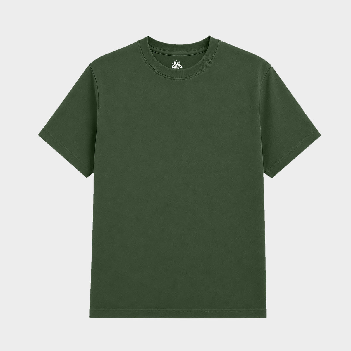 Regular Fit Plain T-Shirt (Army Green)