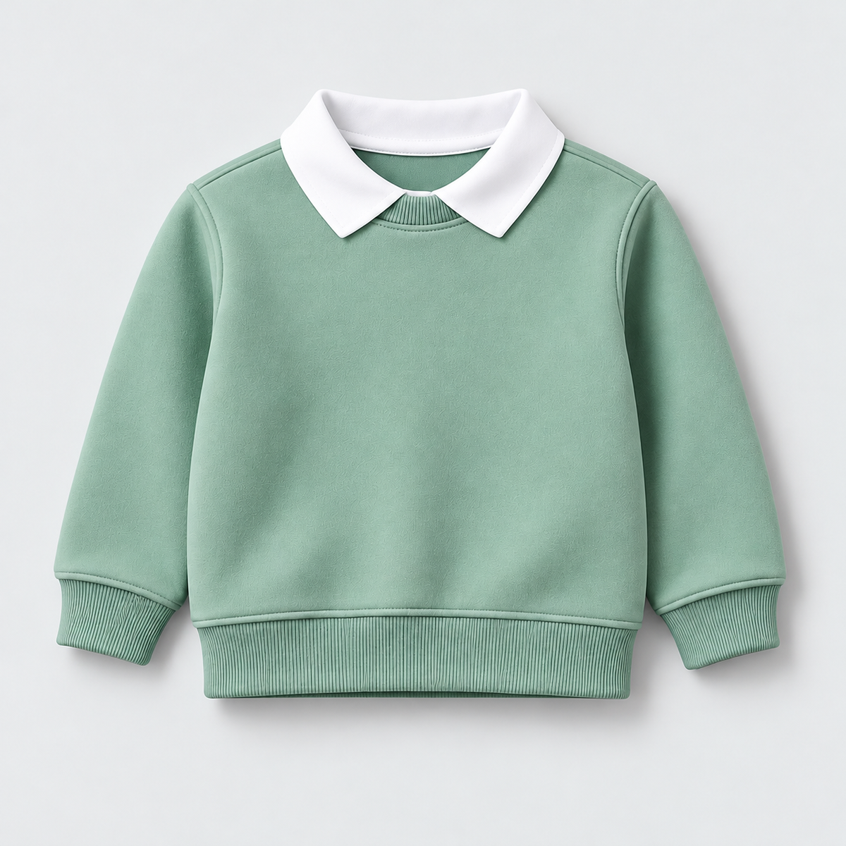 Kidaura Classic Polo Collar Tracksuit – Sage Green