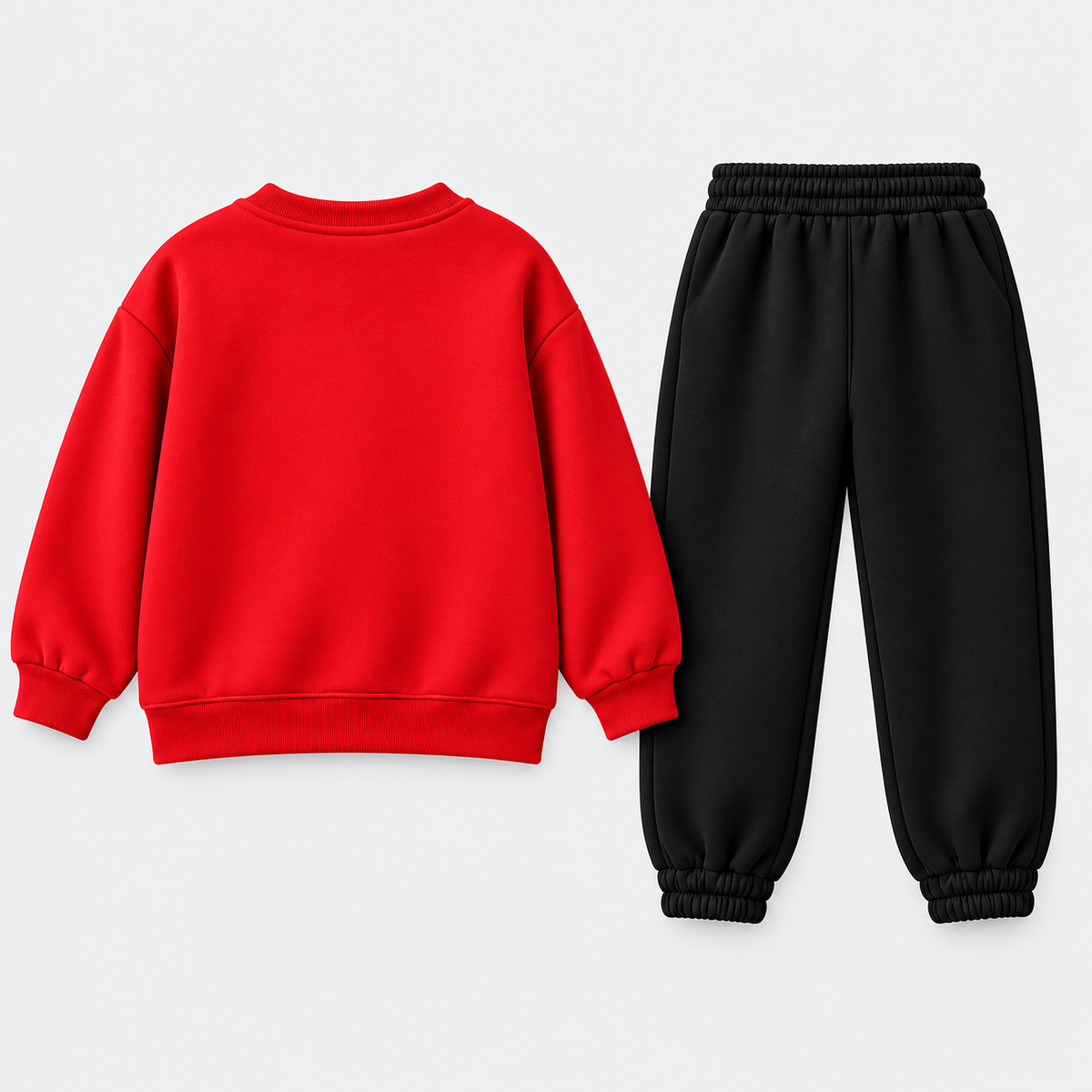 Cool Skater Cat Tracksuit – Red & Black