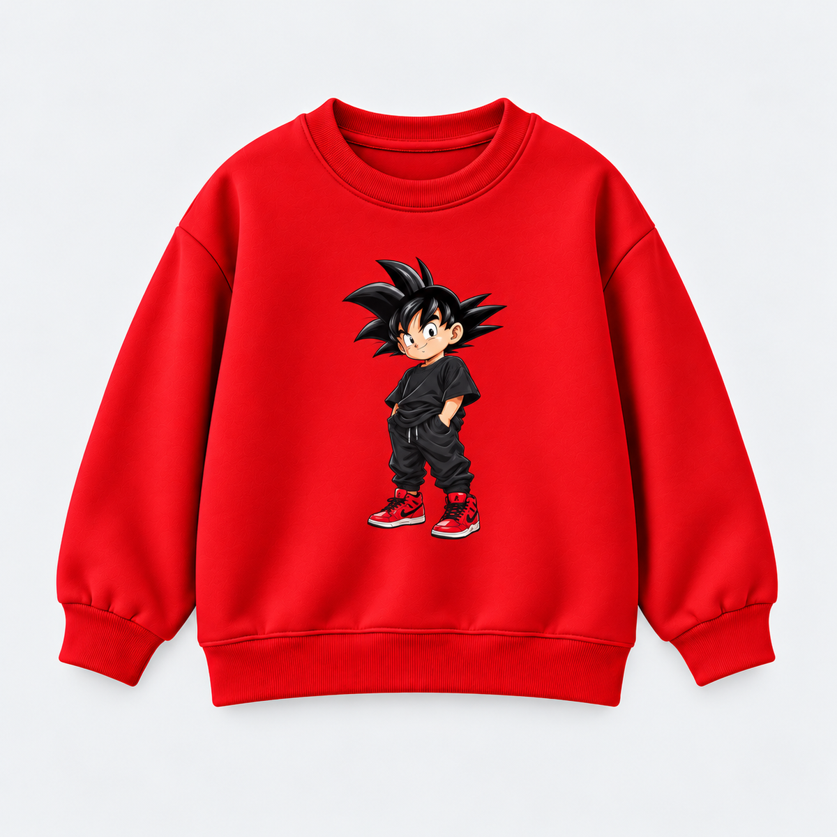 Mini Saiyan Anime Tracksuit – Red & Black