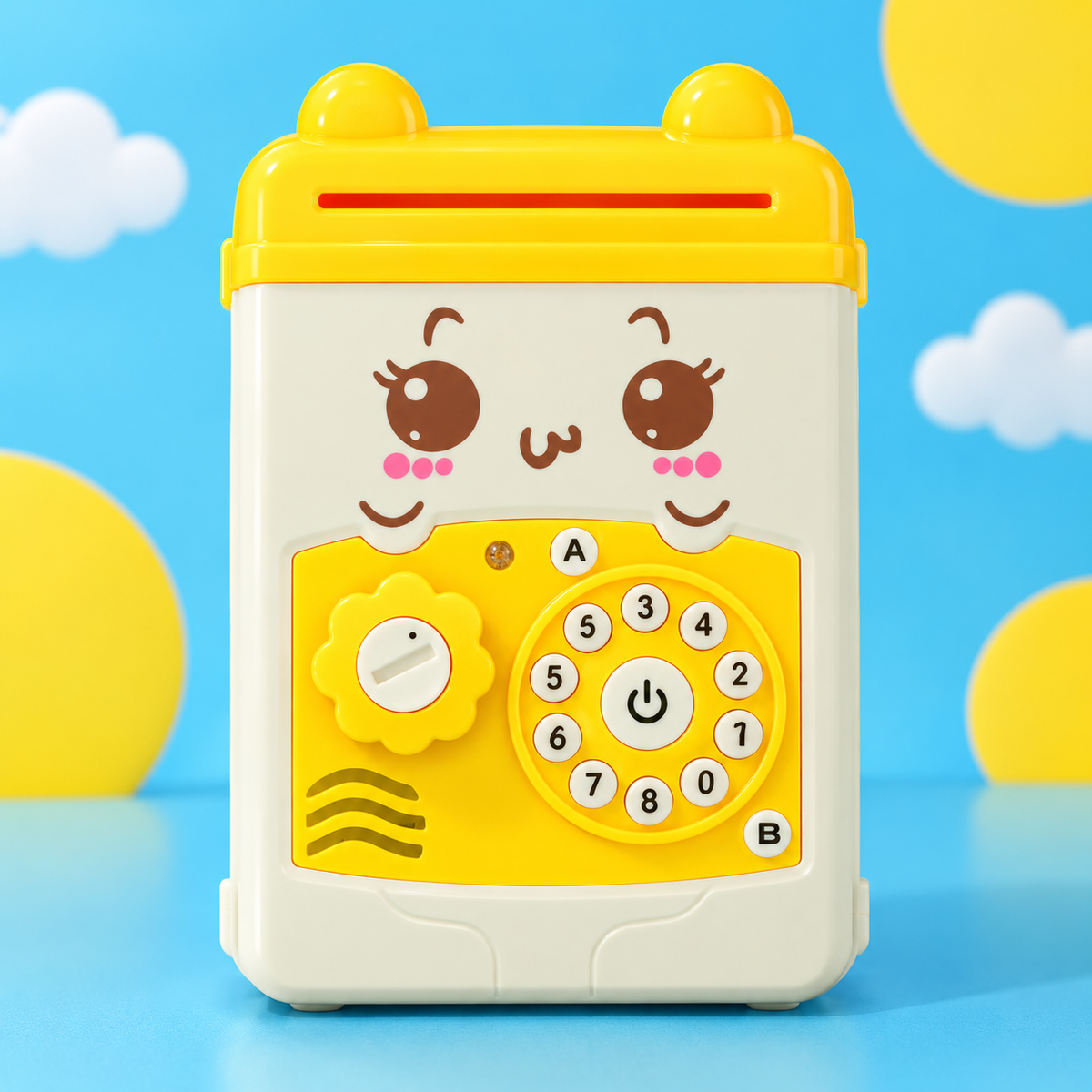 Electronic Password Money-Saving Box YELLOW