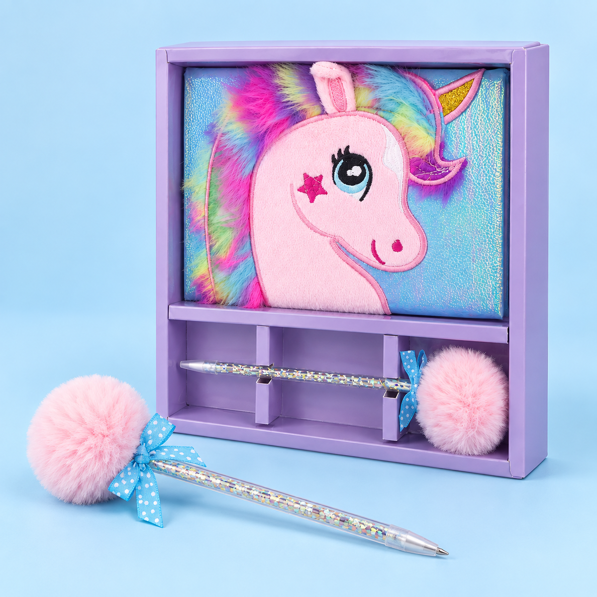 Fluffy Unicorn Diary Gift Box