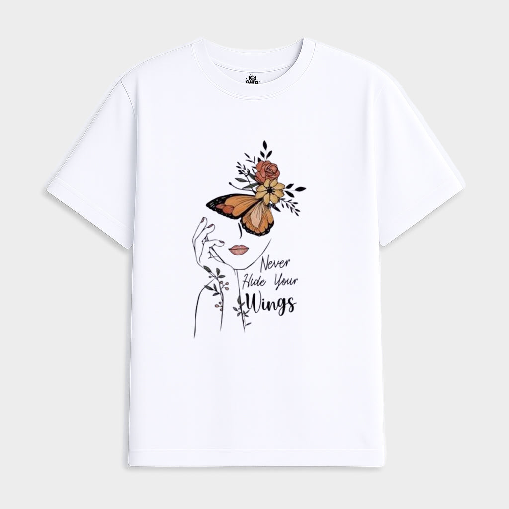 Never Hide Your Wings (White)