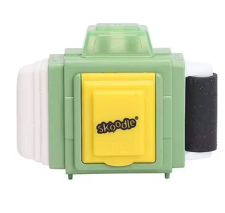 Cute Camera-Shaped Manual Pencil Sharpener and eraser