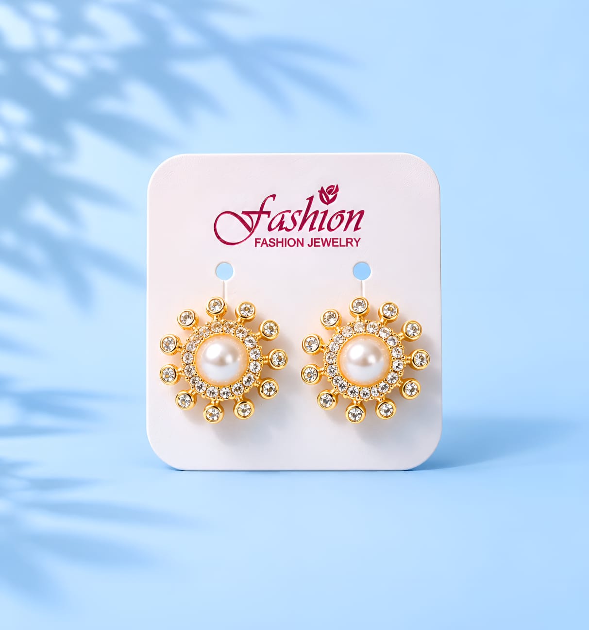 Party Wear Golden Earrings