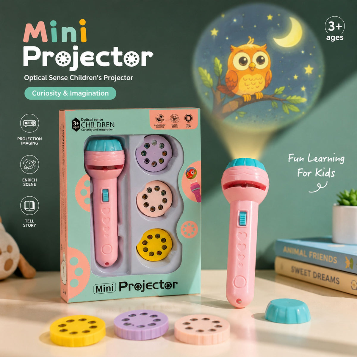 MINI PROJECTOR - PINK