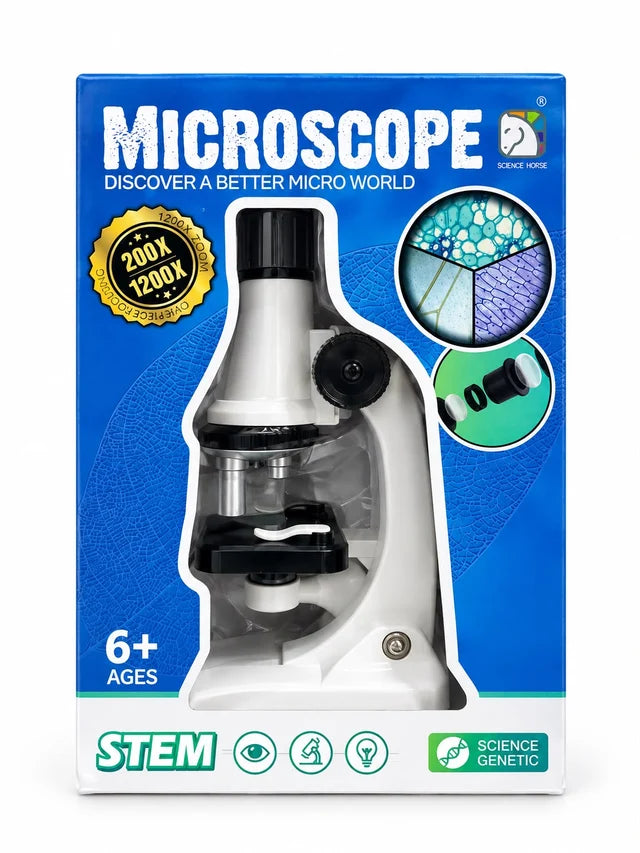 Educational Microscope STEM Science Kit – 200X, 600X & 1200X