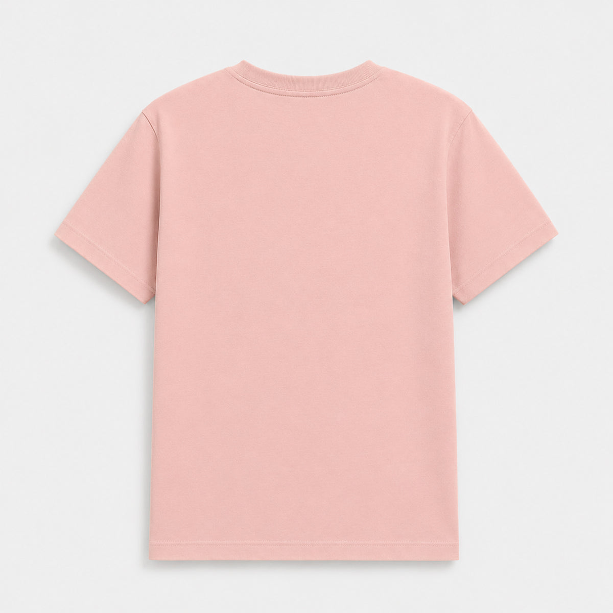 Regular Fit Plain T-Shirt  (Peach)